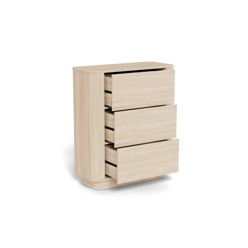 Ladekast MADERA 90x107 cm witte eik