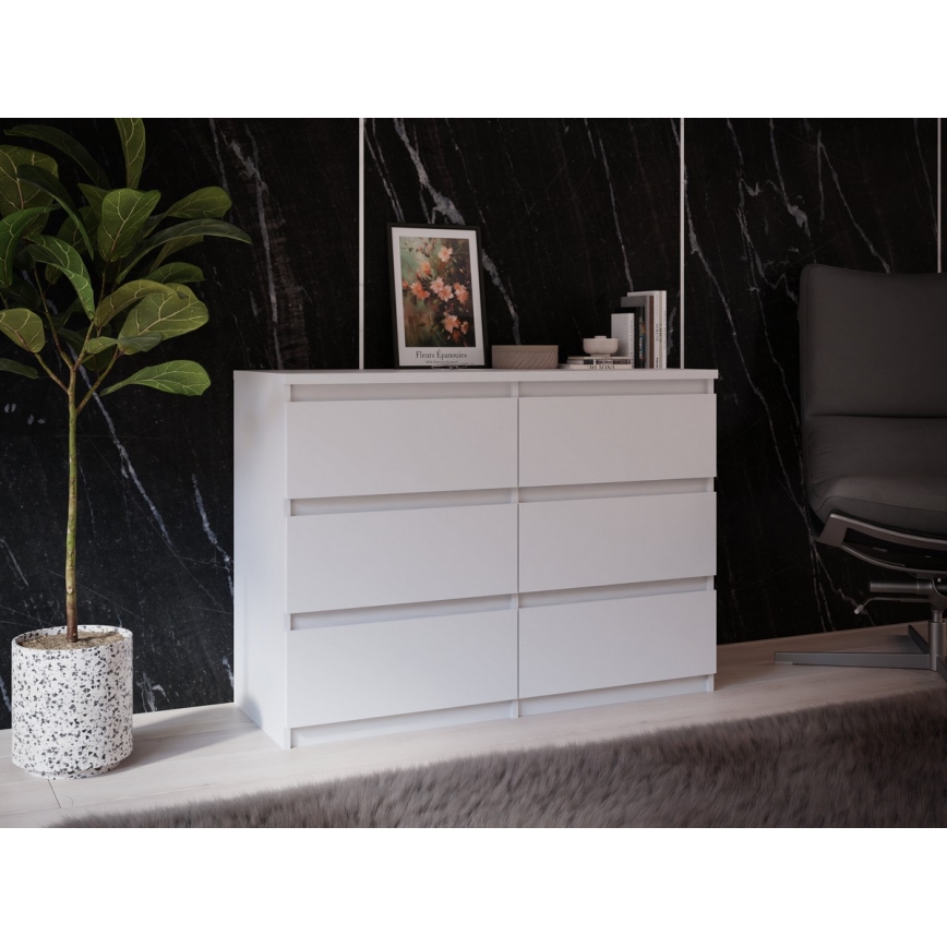 Ladekast MAO met lades, wit