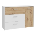 Ladekast met lades URO artisan eiken/ wit