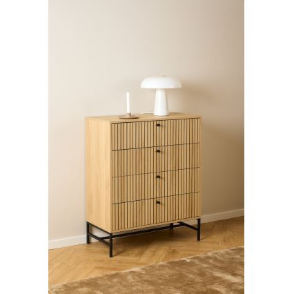 Ladekast OLIVIA met lades, eik