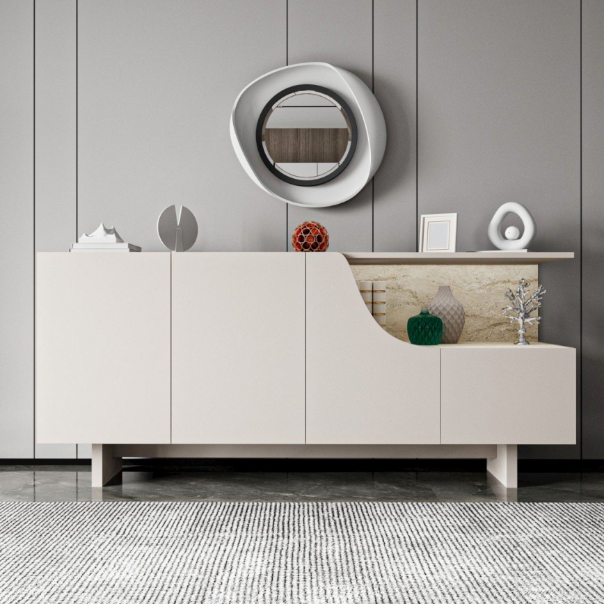 Ladekast ORBIS 180x40 cm crème/beige