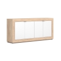 Ladekast RUNEA Sonoma eik/wit