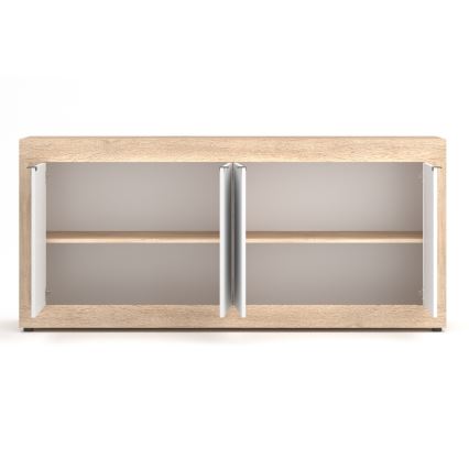 Ladekast RUNEA Sonoma eik/wit