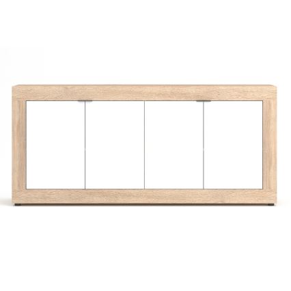 Ladekast RUNEA Sonoma eik/wit