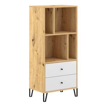 Ladekast SULA eiken artisan/wit