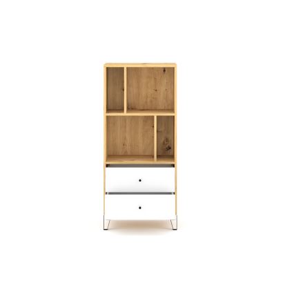 Ladekast SULA eiken artisan/wit