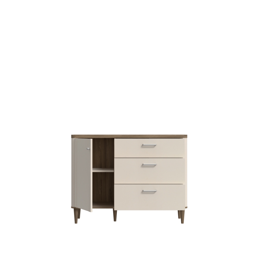 Ladekast VIRO met lades, bruin/beige