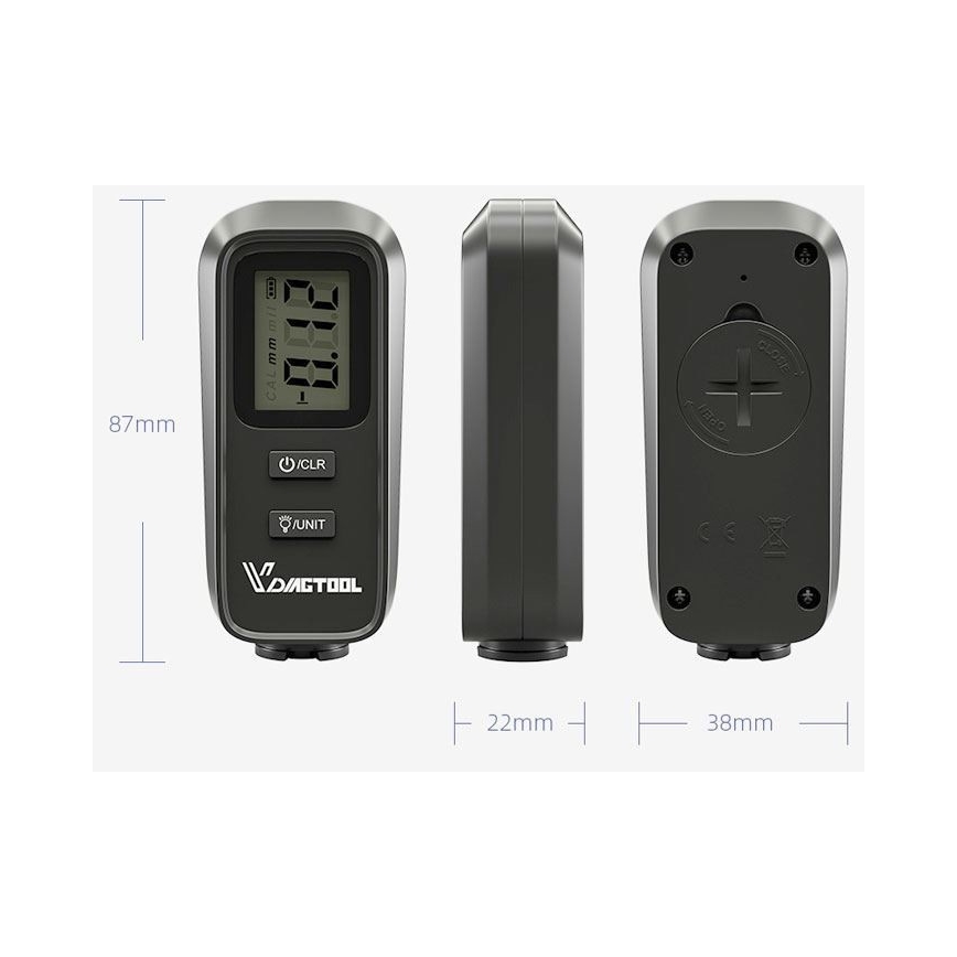 Laklaagdiktemeter 2xCR2032