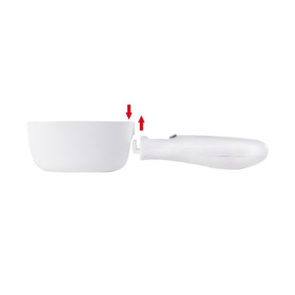 Lamart - Cuillère peseuse avec écran LCD, 2x AAA, blanche