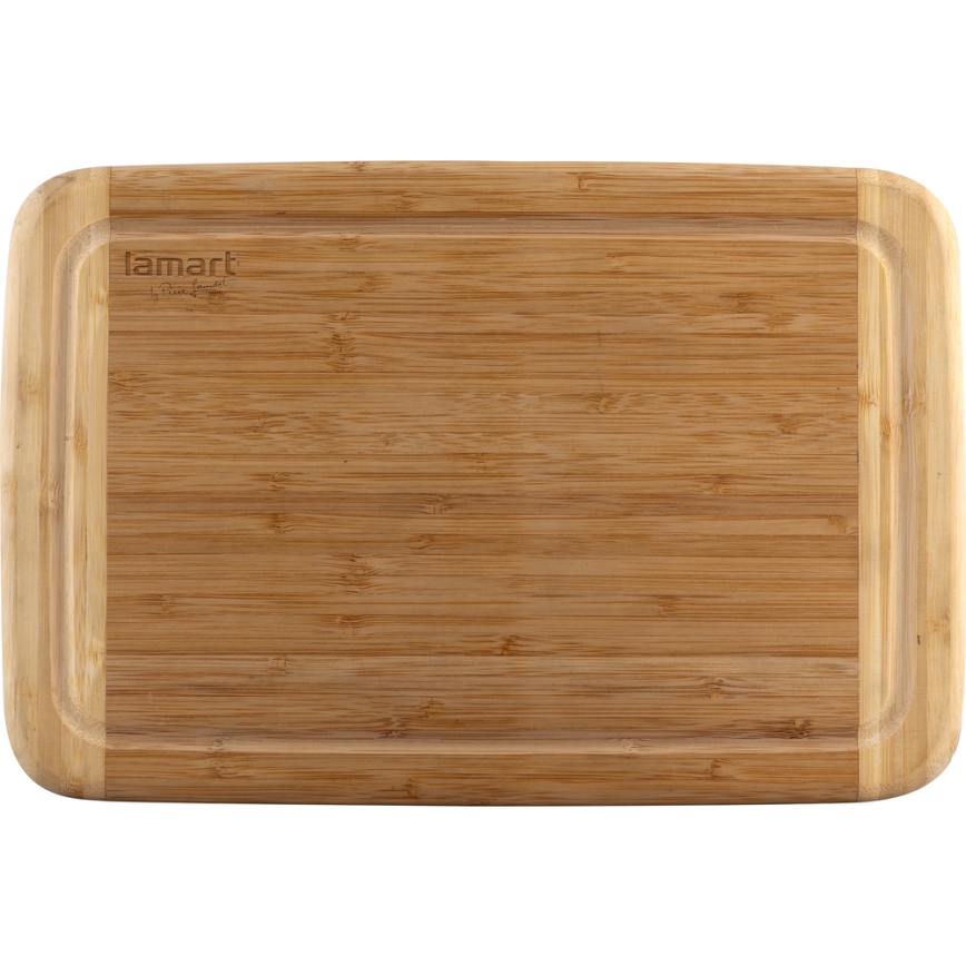 Lamart - Planche à découper de cuisine 26x16 cm bambou