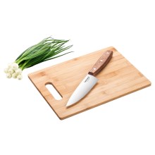Lamart - Planche à découper de cuisine 30x22 cm + couteau