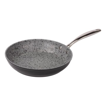 Lamart - Poêle en granit 26 cm noir/gris/acier inoxydable