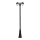 Lamp voor Buiten 2xE27/60W/230V 232 cm IP44 zwart