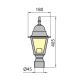 Lamp voor Buiten GARDEN 1xE27/100W/230V IP44 40,5 cm wit