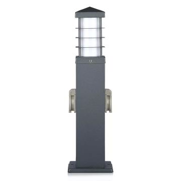 Lamp voor Buiten met Stopcontacten 1xE27/13W/230V IP44