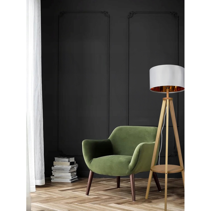 Lampadaire 1xE27/40W/230V blanc