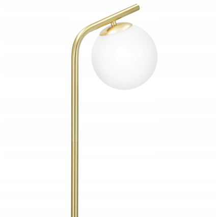 Lampadaire 1xE27/40W/230V doré/blanc