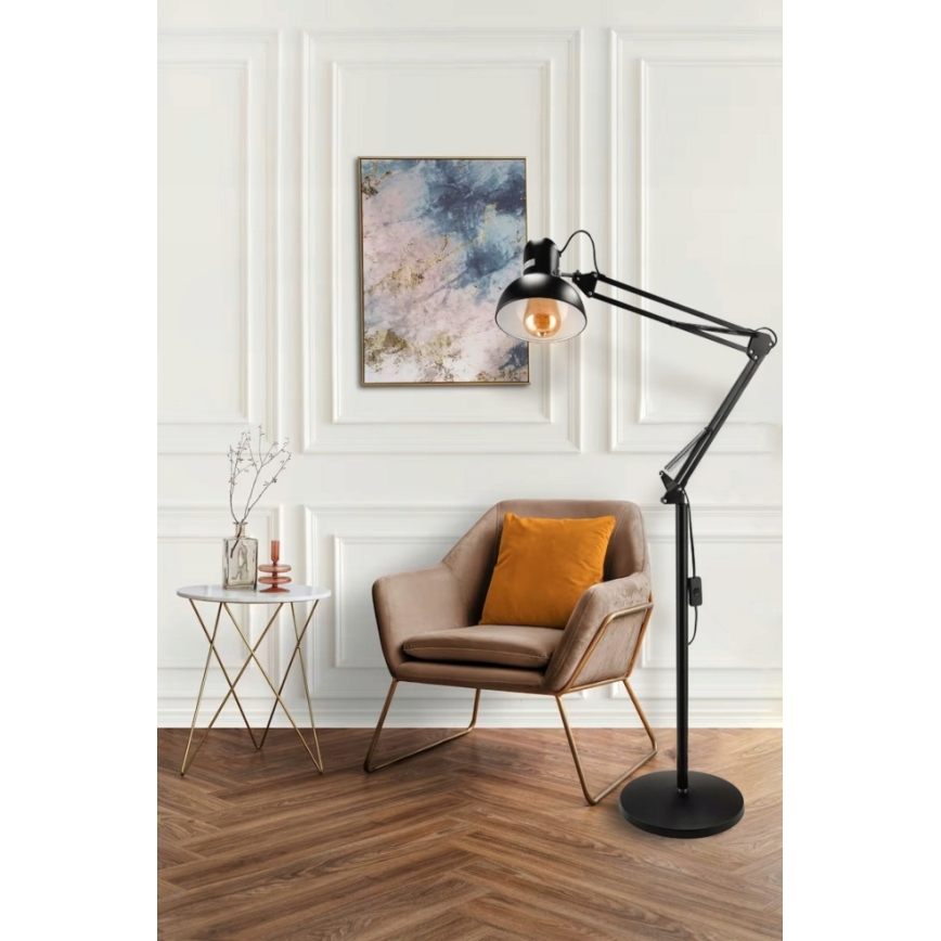 Lampadaire 1xE27/40W/230V noir