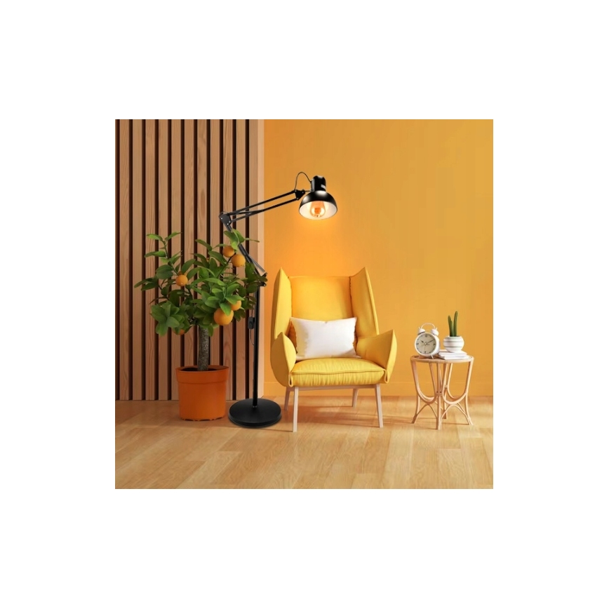 Lampadaire 1xE27/40W/230V noir