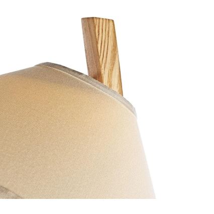 Lampadaire 1xE27/60W/230V en frêne massif