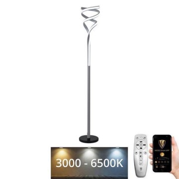 Lampadaire à intensité variable LED/50W/230V 3000-6500K anthracite + télécommande