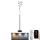 Lampadaire à intensité variable LED/50W/230V 3000-6500K gris + Télécommande