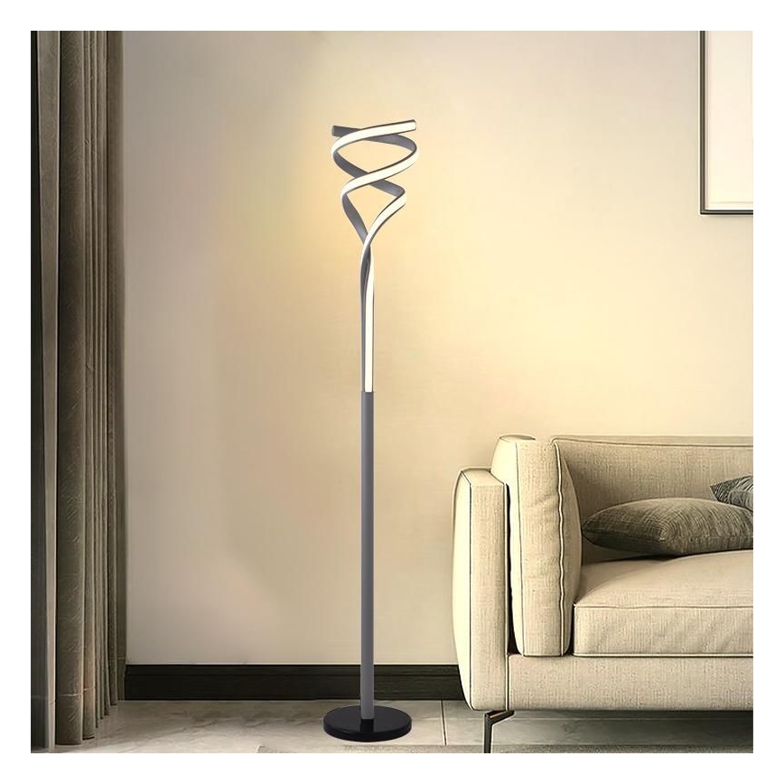 Lampadaire à intensité variable LED/50W/230V 3000-6500K gris + Télécommande
