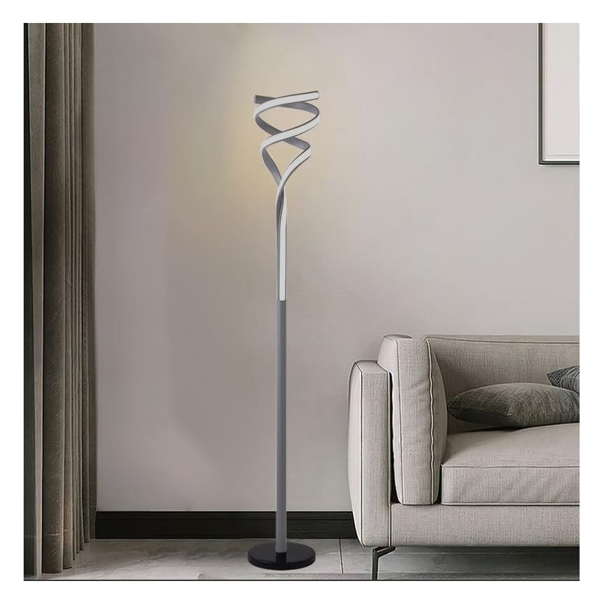 Lampadaire à intensité variable LED/50W/230V 3000-6500K gris + Télécommande
