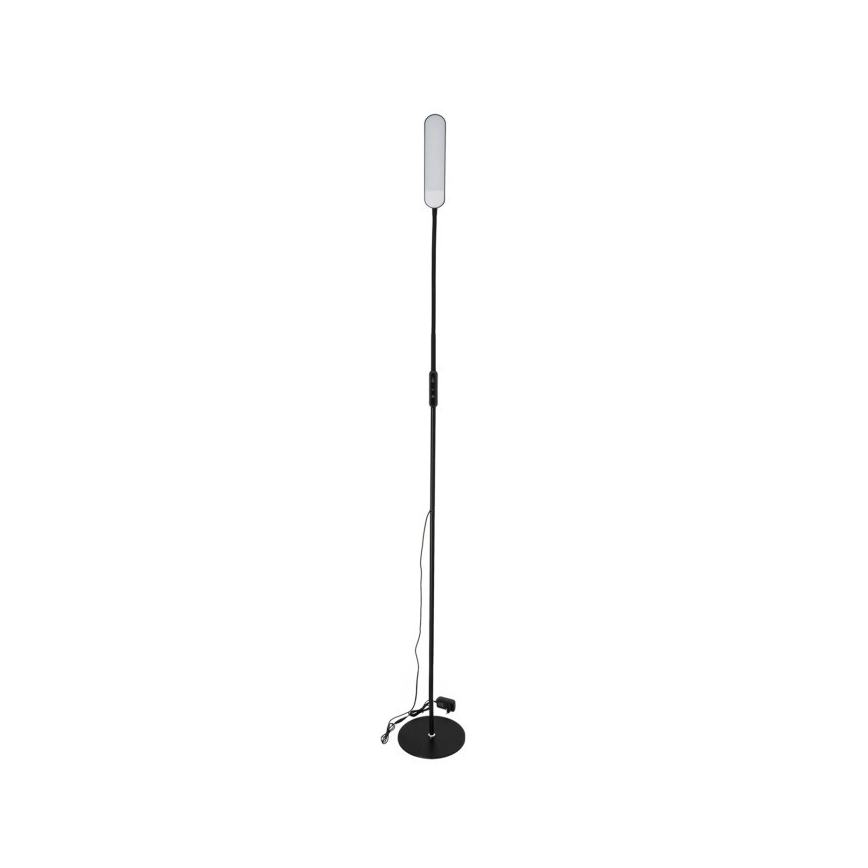 Lampadaire à intensité variable TEILO LED/10W/230V 3000/4000/6500K noir + Télécommande