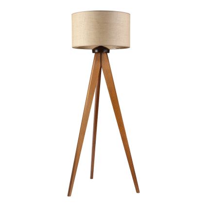 Lampadaire AIDA 1xE27/15W/230V chêne/raphia