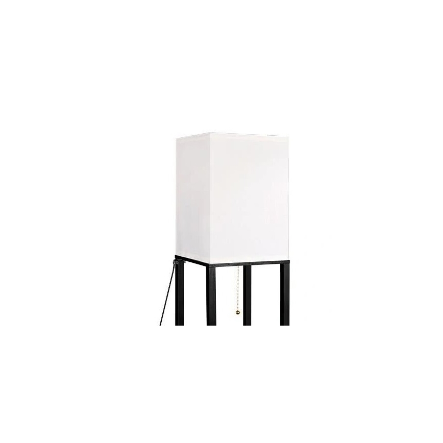 Lampadaire avec étagères 1xE27/60W/230V noir/blanc