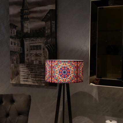 Lampadaire AYD 1xE27/40W/230V marron/multicolore