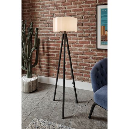 Lampadaire AYD 1xE27/40W/230V noir/blanc