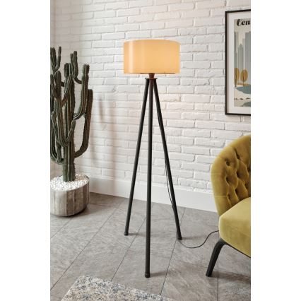 Lampadaire AYD 1xE27/40W/230V noir/marron
