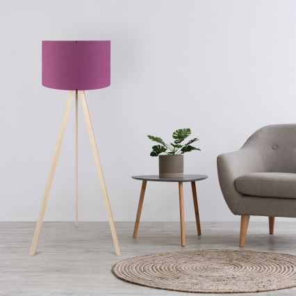 Lampadaire AYD 1xE27/40W/230V violet/beige