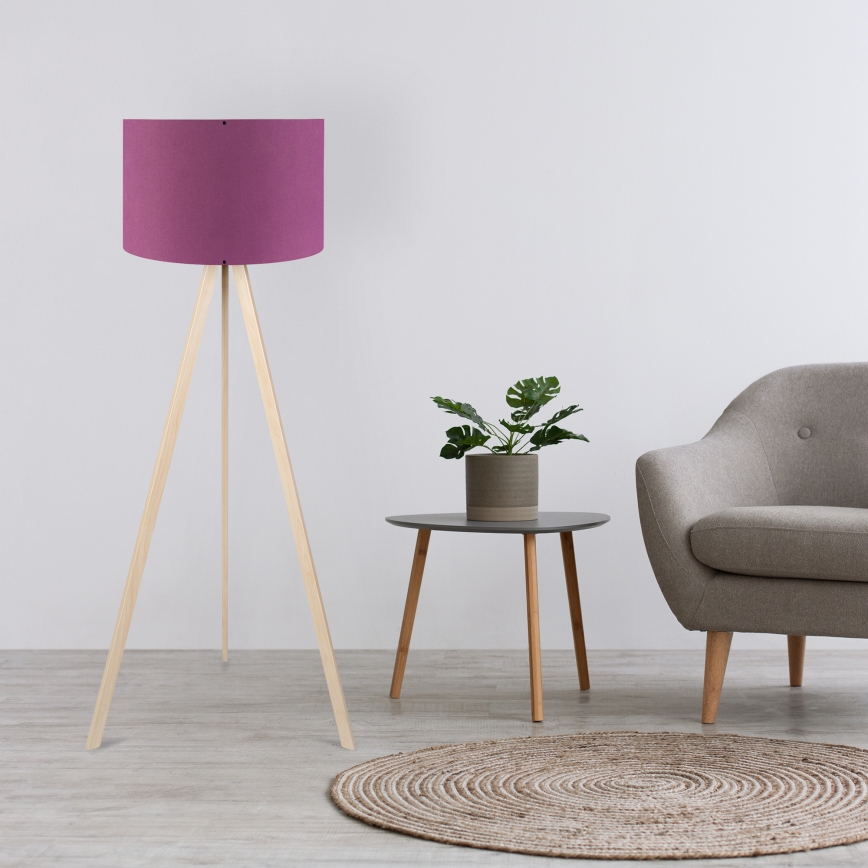 Lampadaire AYD 1xE27/40W/230V violet/beige