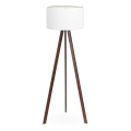 Lampadaire AYD 1xE27/60W/230V blanc/marron
