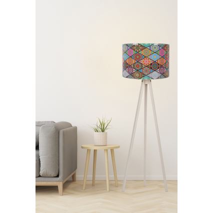 Lampadaire AYD 1xE27/60W/230V multicolore/beige