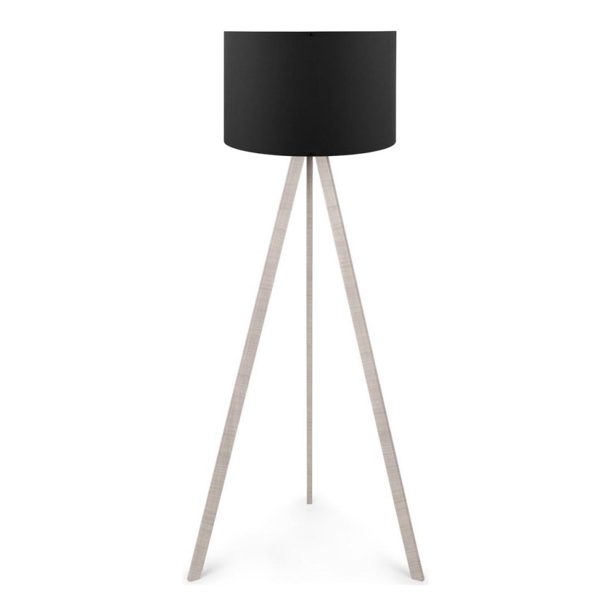 Lampadaire AYD 1xE27/60W/230V noir/beige