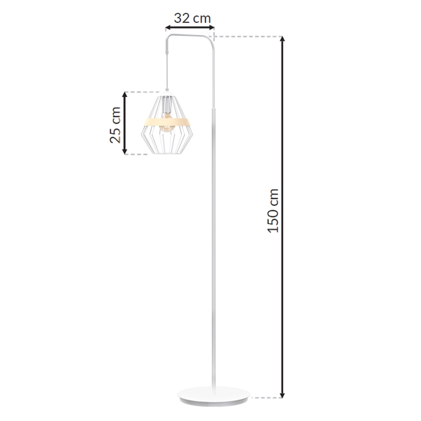 Lampadaire CLIF 1xE27/60W/230V