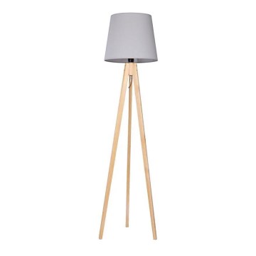 Lampadaire CONE 1xE27/60W/230V pin gris