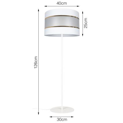 Lampadaire CORAL 1xE27/60W/230V blanc