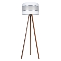 Lampadaire CORAL 1xE27/60W/230V marron/blanc/chrome mat