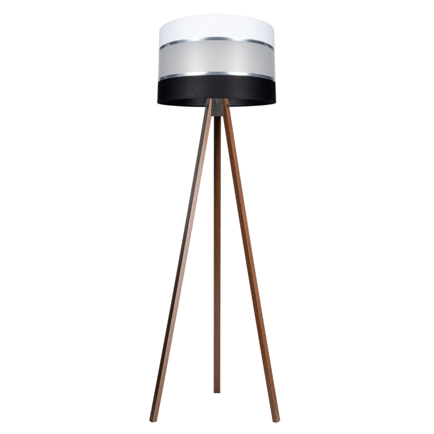 Lampadaire CORAL 1xE27/60W/230V marron/noir/blanc/chrome mat