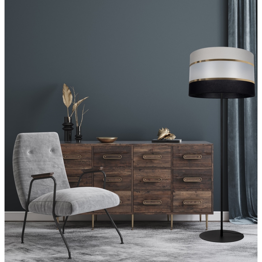 Lampadaire CORAL 1xE27/60W/230V noir/gris
