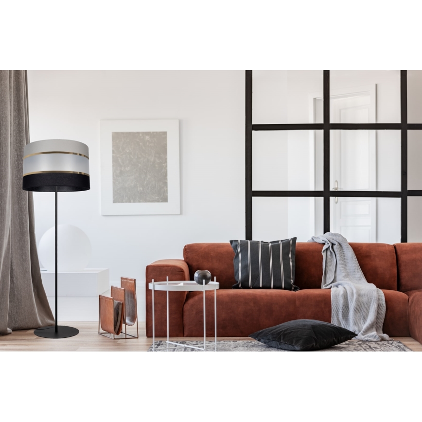 Lampadaire CORAL 1xE27/60W/230V noir/gris