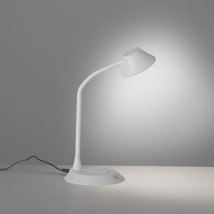 Lampe de table tactile réglable JUST LIGHT 14414-16 LED PUCKI 4,5W 230V blanche à chargement sans fil