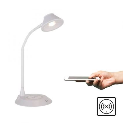 Lampe de table tactile réglable JUST LIGHT 14414-16 LED PUCKI 4,5W 230V blanche à chargement sans fil