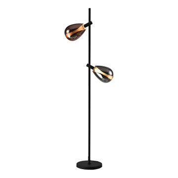 Lampadaire DENSO 2xG9/5W/230V chrome noir/cuivré