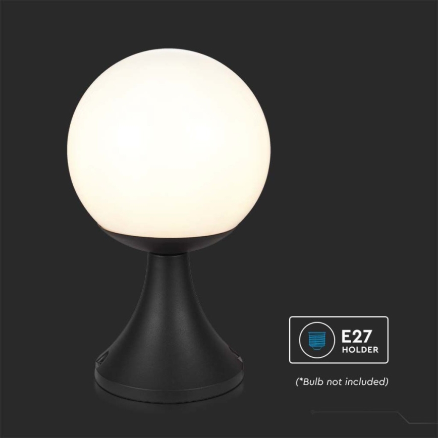 Lampadaire d'extérieur 1xE27/60W/230V IP44 33 cm noir